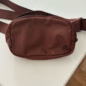 Brown nylon lululemon cross body